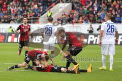 2. Bundesliga - FC Ingolstadt 04 - 1. FC Heidenheim - Tor Führung für FCI durch am Lukas Hinterseer (16) rechts Pascal Groß (10) Jubel rechts Mathew Leckie (7)