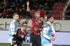 2. Bundesliga - Fußball - FC Ingolstadt 04 - TSV 1860 München - Stefan Lex (14, FCI), Lukas Hinterseer (16, FCI)