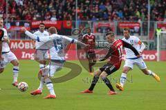 2. Bundesliga - Fußball - FC Ingolstadt 04 - FSV Frankfurt - Pascal Groß (10, FCI), 15 Alexander Huber