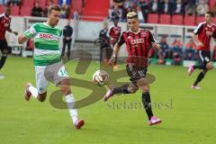 2. Bundesliga -  Saison 2014/2015 - FC Ingolstadt 04 - SpVgg Greuther Fürth - links Tom Weilandt und rechts Danilo Soares Teodoro (15)