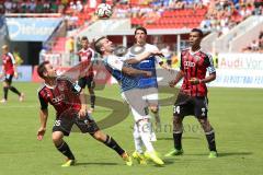 2. Bundesliga - FC Ingolstadt 04 - SV Darmstadt 98 - links Karl-Heinz Lappe (25) gegen Jerome Gondorf