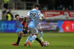 2. Bundesliga - Fußball - FC Ingolstadt 04 - 1860 München - Pascal Groß (10, FCI) und rechts Julian Weigl