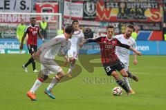 2. Bundesliga - FC Ingolstadt 04 - 1. FC Union Berlin - mitte Robert Bauer (23) will durch die Abwehr