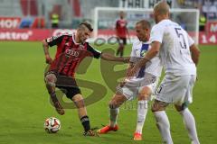 2. Bundesliga - FC Ingolstadt 04 - Erzgebirge Aue - Pascal Groß (10) gegen Filip Luksik