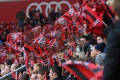 2. BL - FC Ingolstadt 04 - 1. FC Kaiserslautern - Fahnen Jubel Fans und Ralph Gunesch (26)