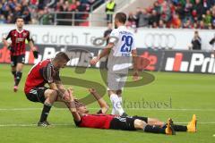 2. Bundesliga - FC Ingolstadt 04 - 1. FC Heidenheim - Tor Führung für FCI durch am Lukas Hinterseer (16) rechts Pascal Groß (10) Jubel