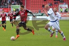 2. Bundesliga - Fußball - FC Ingolstadt 04 - FSV Frankfurt - Angriff Thomas Pledl (30, FCI) wird verfolgt