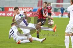 2. Bundesliga - FC Ingolstadt 04 - Erzgebirge Aue - Pascal Groß (10) zieht ab und scheitert an der Abwehr