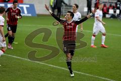 2. Bundesliga - FC Ingolstadt 04 - 1.FC Kaiserslautern -  Alfredo Morales #6 rot bejubelt den 1:0 Führungstreffer von Hinterseer Lukas - Foto: Jürgen Meyer