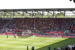 2. Bundesliga - Fußball - FC Ingolstadt 04 - RB Leipzig - Fans zeigen die Schals im ausverkauften Stadion Audi Sportpark,