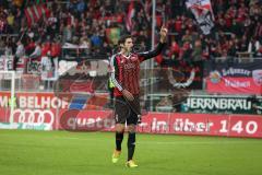 2. Bundesliga - FC Ingolstadt 04 - 1. FC Union Berlin - bedankt sich bei den Fans Andre Mijatović (4) Torschütze