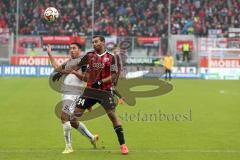 2. Bundesliga - Fußball - FC Ingolstadt 04 - SV Sandhausen - Marvin Matip (34, FCI) und links Aziz Bouhaddouz