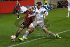 2. BL - FC Ingolstadt 04 - FC St. Pauli - links Tobias Levels (28) und rechts Sebastian Maier