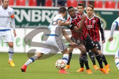 2. Bundesliga - Fußball - FC Ingolstadt 04 - FSV Frankfurt - Roger de Oliveira Bernardo (8, FCI) und links Hanno Balitsch