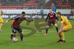 2. Bundesliga - FC Ingolstadt 04 - VfR AAlen - 4:1 - Alfredo Morales (6) und rechts Mathew Leckie (7)