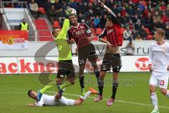 2. Bundesliga - FC Ingolstadt 04 - 1. FC Union Berlin - Torchance für Marvin Matip (34), Torwart Mohamed Amsif hält, rechts Benjamin Hübner (5)