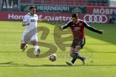 2. BL - Saison 2014/2015 - FC Ingolstadt 04 - Karlsruher SC - Mathew Leckie (#7 FC Ingolstadt 04) - Valentin Enrico weiss KSC -