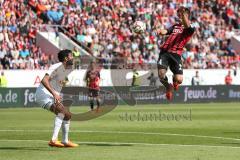 2. Bundesliga - Fußball - FC Ingolstadt 04 - RB Leipzig - rechst köpft Stefan Lex (14, FCI)