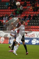 2. Bundesliga - FC Ingolstadt 04 - Erzgebirge Aue - Kopfballduell Tomas Pekhart (11)