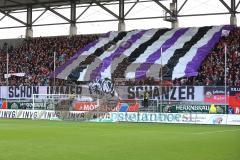 2. BL - FC Ingolstadt 04 - 1. FC Kaiserslautern - Fans Jubel Fahnen Spruchband