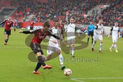 2. Bundesliga - Fußball - FC Ingolstadt 04 - SV Sandhausen - Stefan Lex (14, FCI) zieht ab zum Anschlußtreffer 1:2 Tor Jubel