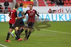 2. Bundesliga - FC Ingolstadt 04 - 1. FC Union Berlin - Tor Jubel Mathew Leckie (7) und Robert Bauer (23)