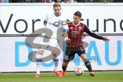 2. Bundesliga - Fußball - FC Ingolstadt 04 - FSV Frankfurt - rechts hinten Thomas Pledl (30, FCI) und links FSV Timm Golley