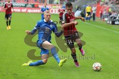 2. Bundesliga - FC Ingolstadt 04 - Eintracht Braunschweig - Laufduell Saulo Igor Decarli und rechts Stefan Lex (14)