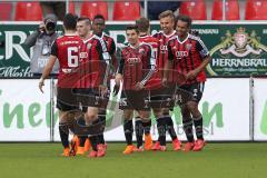 2. Bundesliga - Fußball - FC Ingolstadt 04 - FSV Frankfurt - Tor Jubel 2:0 durch Lukas Hinterseer (16, FCI)