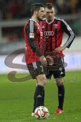 2. Bundesliga - Fußball - FC Ingolstadt 04 - Fortuna Düsseldorf - Freistoß Mathew Leckie (7, FCI) und Pascal Groß (10, FCI)