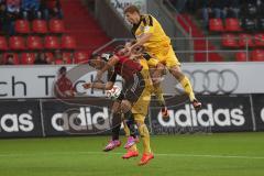 2. Bundesliga - FC Ingolstadt 04 - VfR AAlen - Kopfballduell mit rechts Stefan Lex (14)