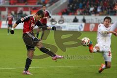 2. Bundesliga - FC Ingolstadt 04 - 1. FC Union Berlin - links zieht ab Alfredo Morales (6) rechts stört Michael Parensen