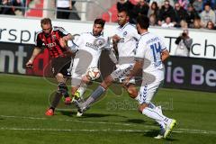 2. BL - Saison 2014/2015 - FC Ingolstadt 04 - Karlsruher SC - Moritz Hartmann (#9 FC Ingolstadt 04) -