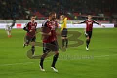 2. BL - FC Ingolstadt 04 - FC St. Pauli - Mathew Leckie (7) zieht ab zum 1:0 Tor Jubel, Lukas Hinterseer (16)