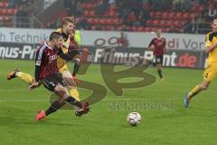 2. Bundesliga - FC Ingolstadt 04 - VfR AAlen - 4:1 - Mathew Leckie (7) mit starkem Antritt auf das Tor und trifft zum 3:1 Tor Jubel, Torwart Jasmin Fejzic (VfR) chancenlos