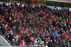 2. BL - FC Ingolstadt 04 - 1. FC Kaiserslautern - Sieg Fahnen Fans Jubel