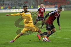 2. Bundesliga - FC Ingolstadt 04 - VfR AAlen - 4:1 - Mathew Leckie (7) wird gestoppt