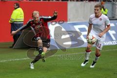 2. BL - FC Ingolstadt 04 - 1. FC Kaiserslautern - Tobias Levels (28) und rechts Ruben Jenssen