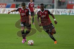 2. Bundesliga - FC Ingolstadt 04 - VfR AAlen - links Danilo Soares Teodoro (15) und rechts Roger de Oliveira Bernardo (8)