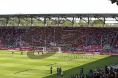 2. Bundesliga - Fußball - FC Ingolstadt 04 - RB Leipzig - Fans zeigen die Schals im ausverkauften Stadion Audi Sportpark,