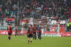 2. Bundesliga - Fußball - FC Ingolstadt 04 - SV Sandhausen - Spiel ist aus, Niederlage für den Tabellenführer 1:3