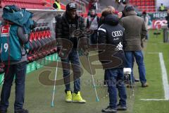 2. Bundesliga - FC Ingolstadt 04 - VfL Bochum - der verletzte und frisch operierte Danny da Costa (21)