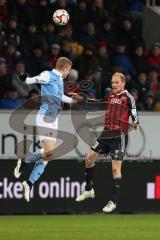 2. Bundesliga - Fußball - FC Ingolstadt 04 - TSV 1860 München - Kopfball Duell rechts Tobias Levels (28, FCI)
