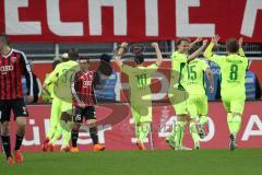 2. Bundesliga - Fußball - FC Ingolstadt 04 - Fortuna Düsseldorf - Tor für Düsseldorf Jubel 1:2