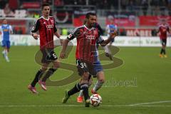 2. Bundesliga - FC Ingolstadt 04 - VfL Bochum - links Benjamin Hübner (5) und mitte Stanislav Sestak (VfL) und rechts Marvin Matip (34)