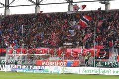 2. Bundesliga - FC Ingolstadt 04 - 1. FC Heidenheim - Fan Spruchband FC Jubel Fahnen