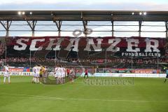 2. Bundesliga - Fußball - FC Ingolstadt 04 - 1. FC Nürnberg - Fans Choreo Jubel Fahnen Spruchband