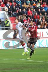 2. BL - FC Ingolstadt 04 - 1. FC Kaiserslautern - Kopfballduell links Chris Löwe (FCK) und rechts Marvin Matip (34)