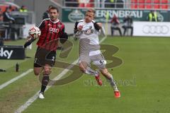 2. Bundesliga - Fußball - FC Ingolstadt 04 - SV Sandhausen - Mathew Leckie (7, FCI) rechts Nicky Adler