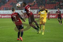 2. Bundesliga - FC Ingolstadt 04 - VfR AAlen - 4:1 - Mathew Leckie (7) und Marvin Matip (34)  und Collin Quaner (VfR)